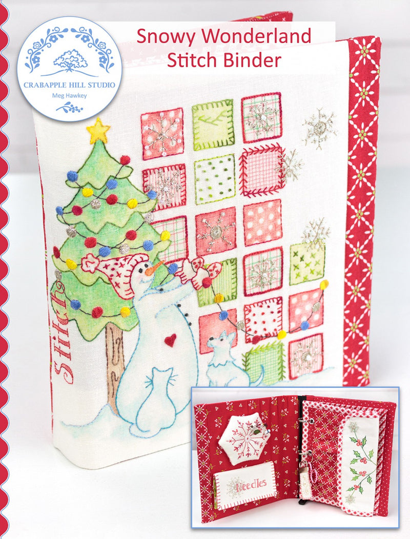 Snowy wonderland stitch binder