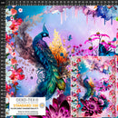 Peacock and butterfly Jersey Panel