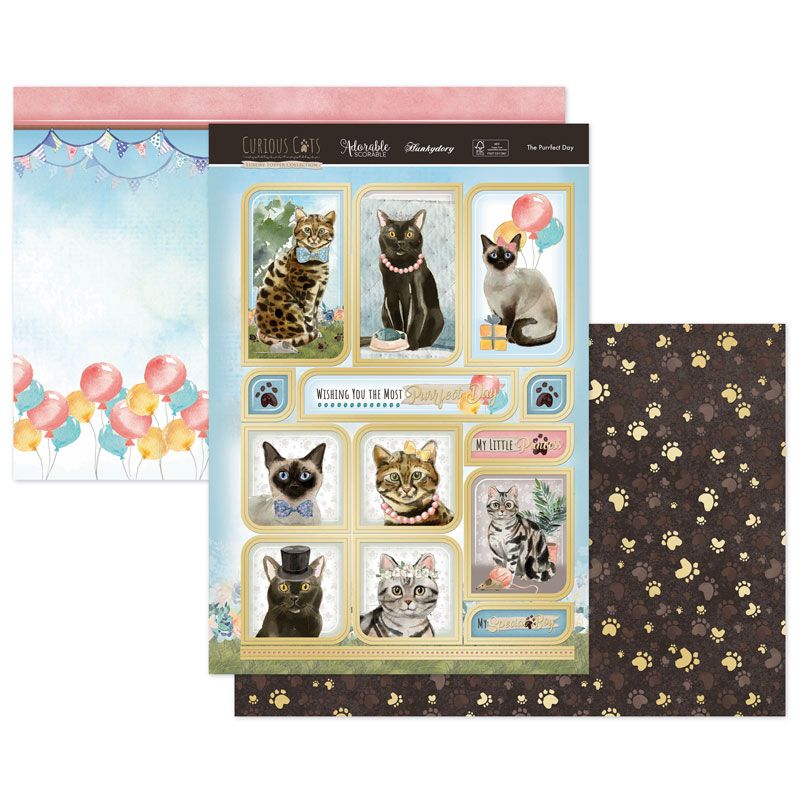 Curious cats The Purrfect Day Luxury Topper Set