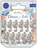 Ocean Tale Metal Charms Seahorse