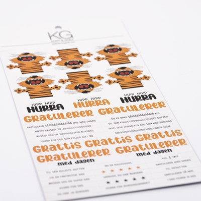 Stickers Hurra Tiger 2084