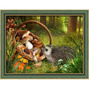 HEDGEHOG IN THE FOREST 40X30 CM Diamond painting