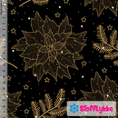 Gold christmas jersey 1m