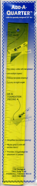 Add A-Quarter ruler 1 1/2"x 12"