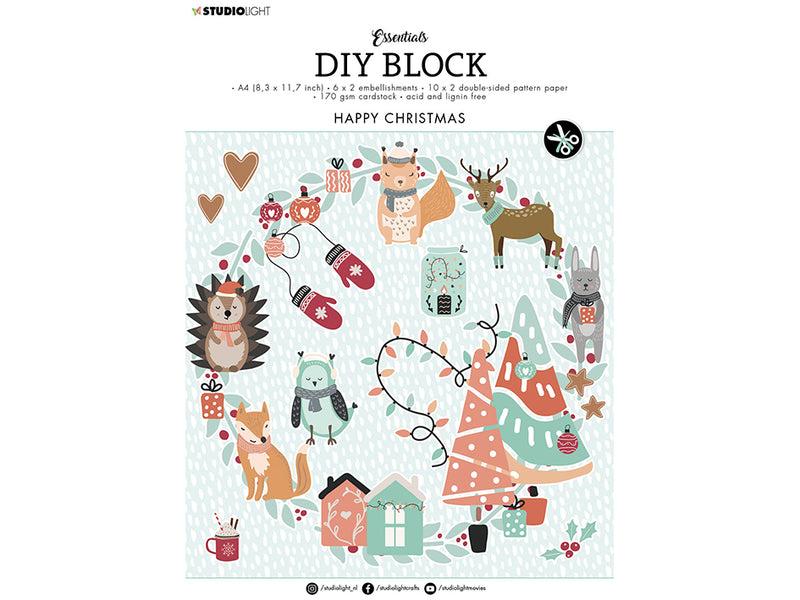 DIY Block Happy Christmas