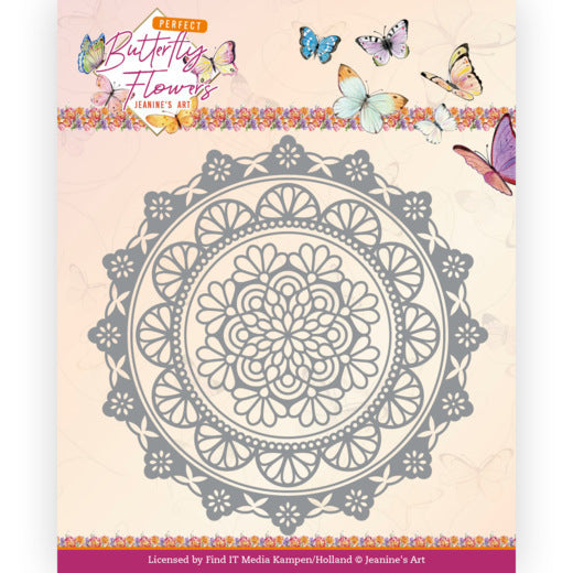 Perfect Butterfly flowers Mandala circle