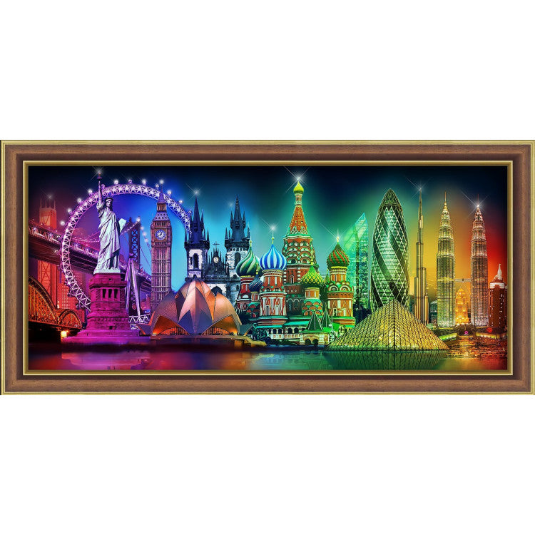 DIAMOND PAINTING KIT "COLOURS OF THE WORLD" 70*30 CM Diamond painting