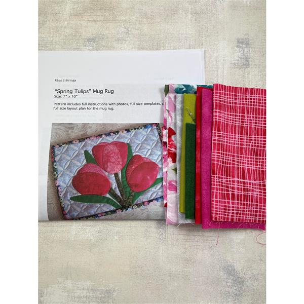 Spring tulips mug rugs