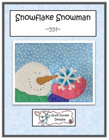 Snowflake snowman Mug rug