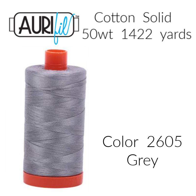 Aurifil 2605 50 Grey 1300m