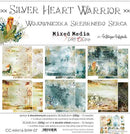 Silver heart warrior 12x12" paper pack