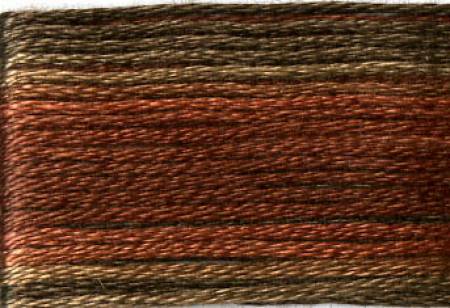 Cosmo 8041 Variegated brown and red