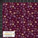 Purple flowers Jersey 1m