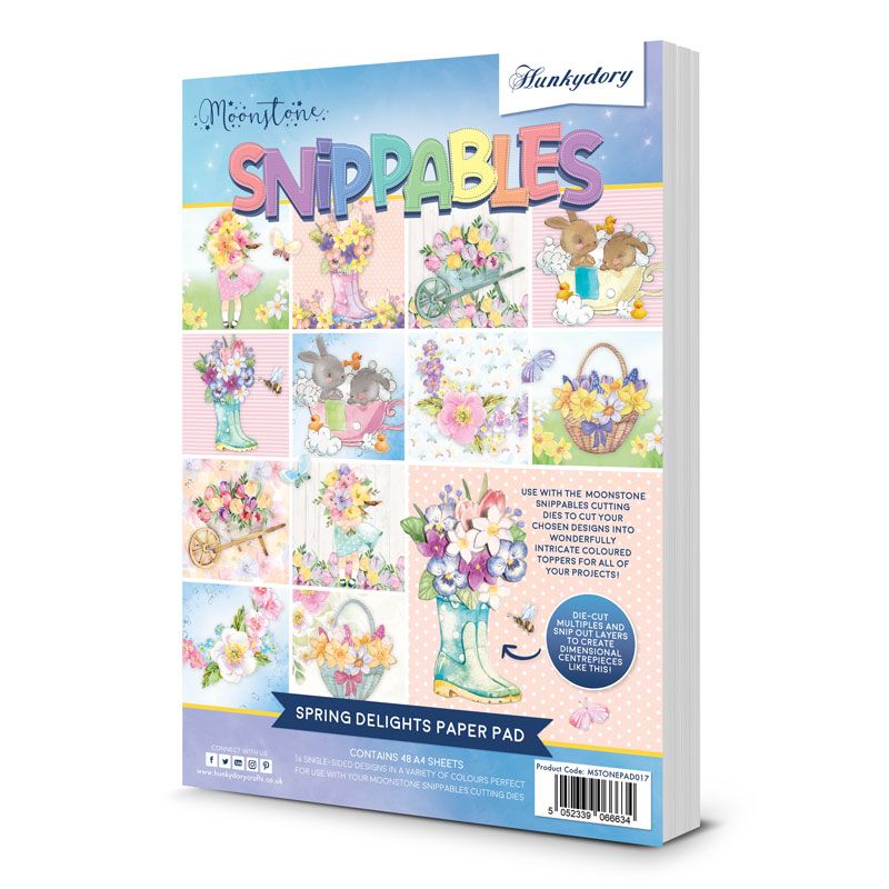 Snippables spring delights A4 paper pad