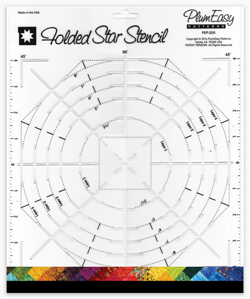 Folded Star Stencil