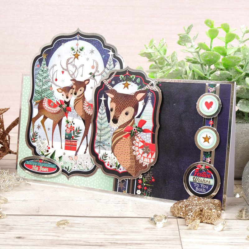 Festive style Merry christmas my deer Luxury topper