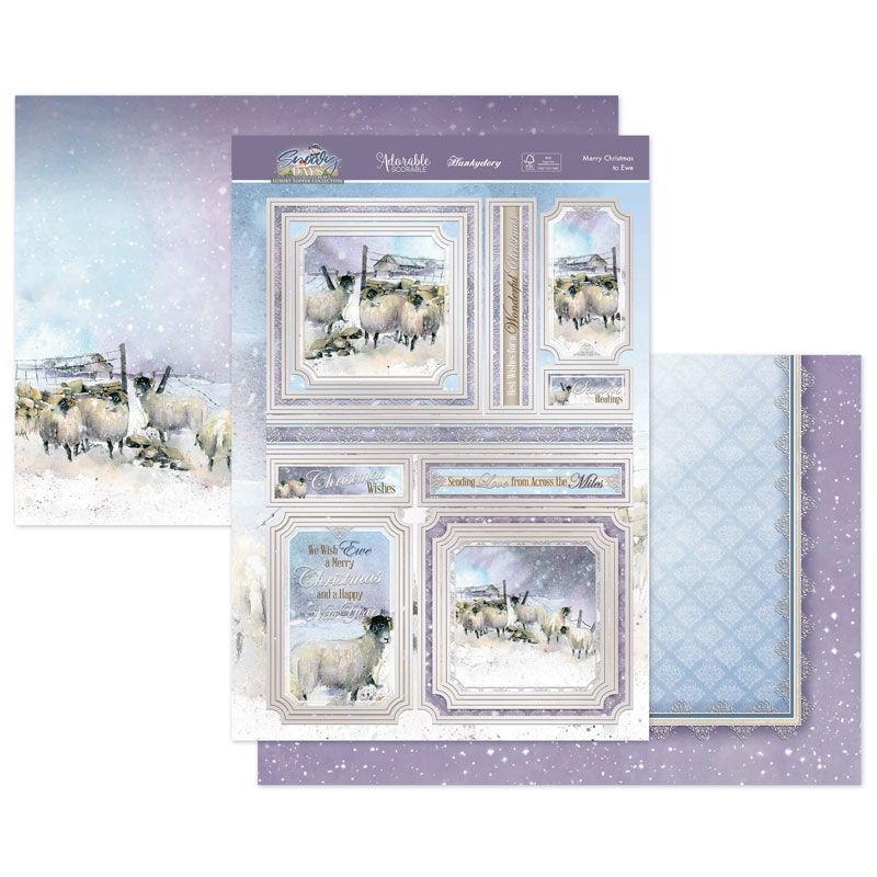 Snowy days Merry christmas to ewe Luxury topper set