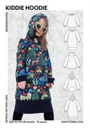 Kiddie hoodie, lang og kort