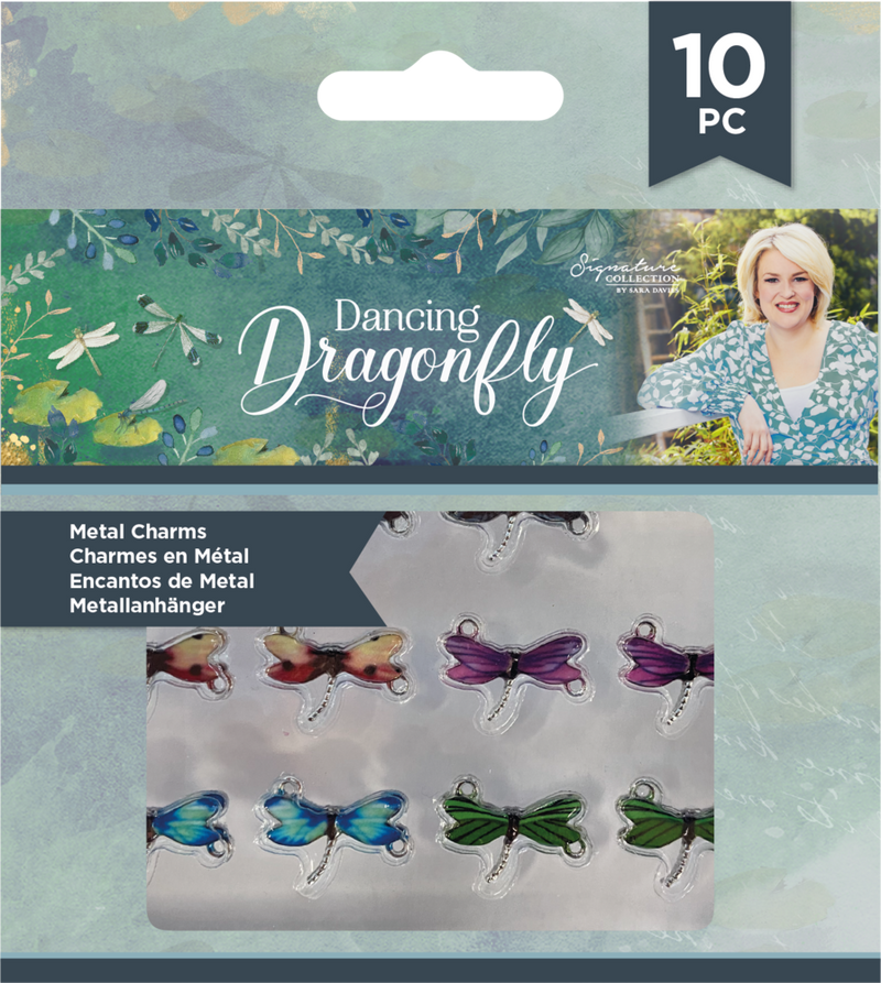 Dancing Dragonfly Metal Charms (10pcs)