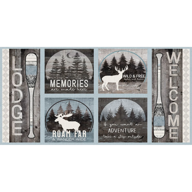 Wild woods lodge Panel