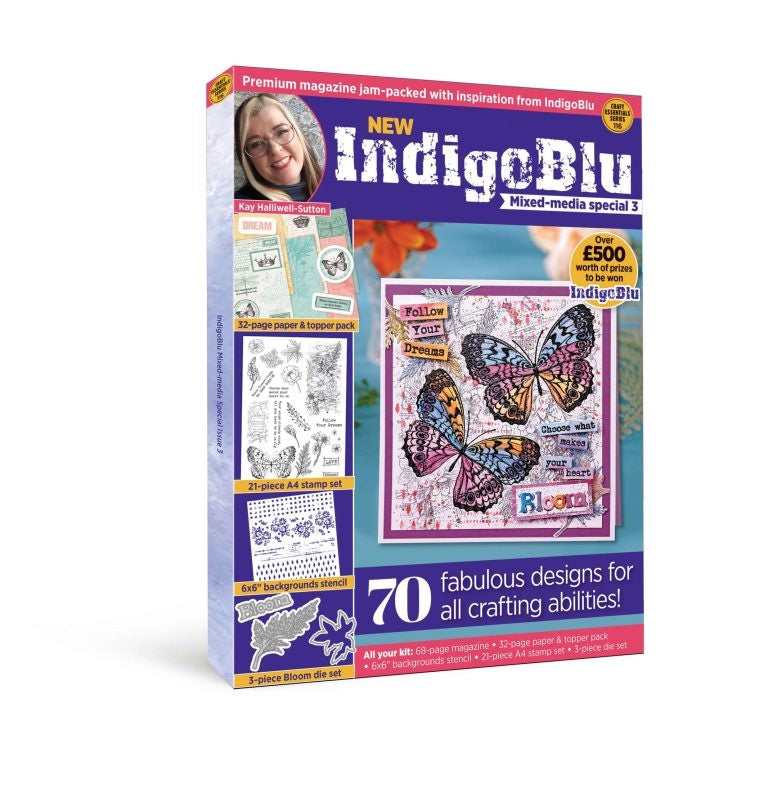Indigo Blu Mixed media Magazine Box kit 3